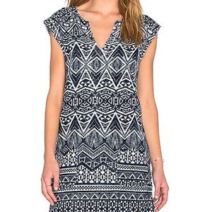 NWT VELVET by GRAHAM & SPENCER Antrho CARUSA FRENCH TERRY SHORT SLEEVE DRESS XL